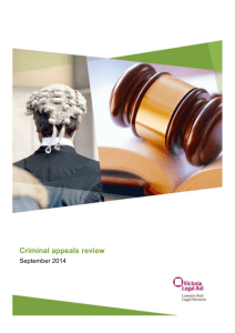 Criminal appeals review