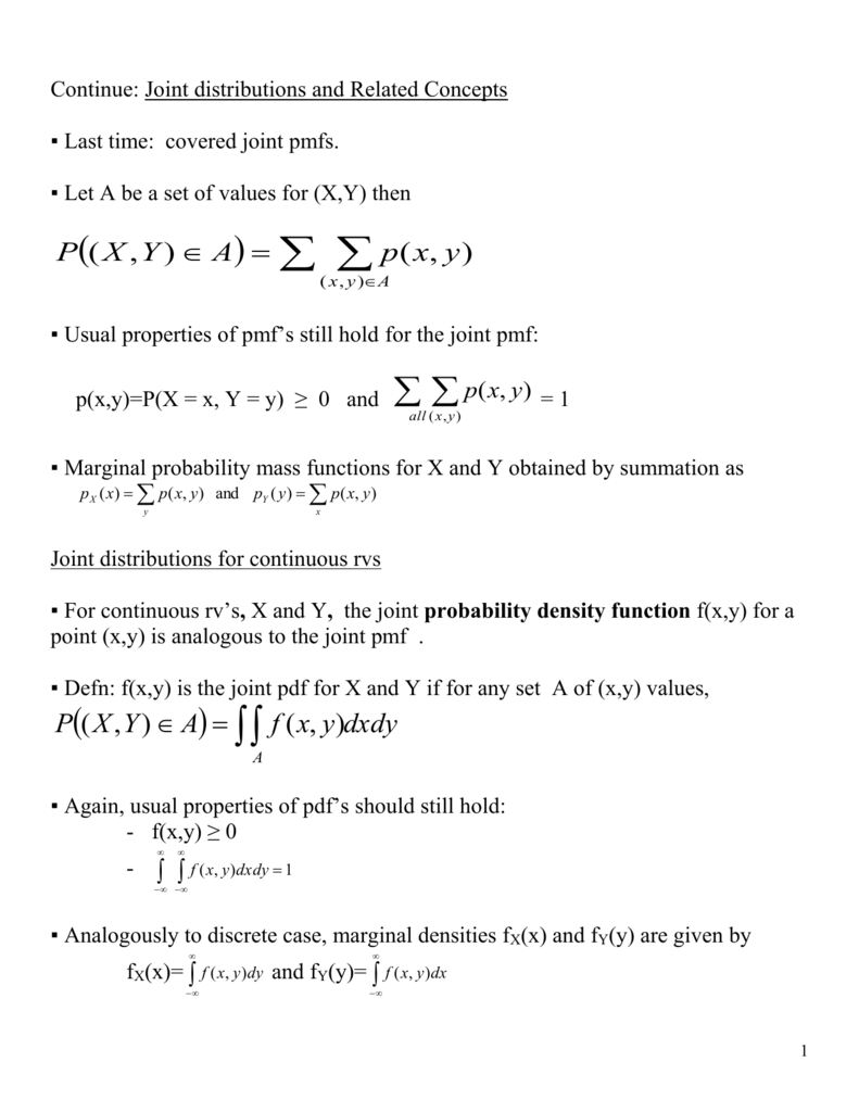 Transformations Of A Continuous Random Variable