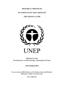 1.1 Scope of the Report - Ozone Secretariat