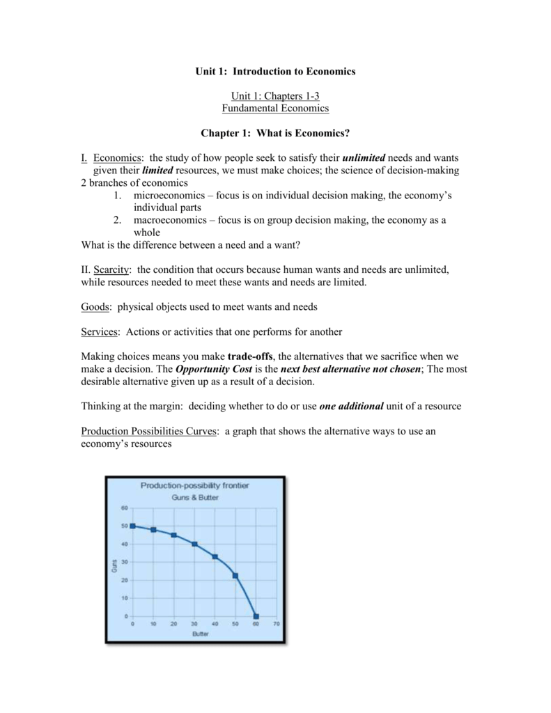 Chapter 1 What Is Economics Worksheet Answers Ivuyteq