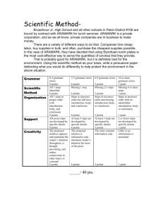 The Scientific Method Recycling Rubric