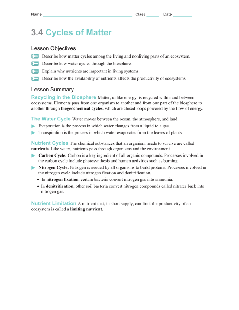 Section 3 4 Worksheet modified w answers