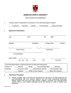 Word Document Here - American Sports University