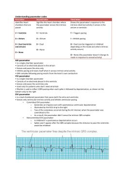 DISCHARGE INSTRUCTIONS FOR PACEMAKER PATIENTS