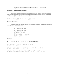 Algebra II Chapter 7 Notes and Practice