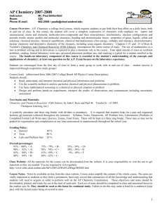 AP Physics B - Central Kitsap High School