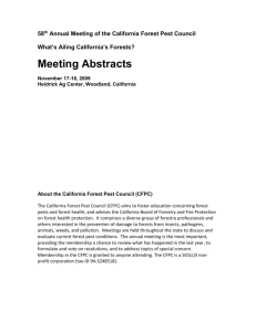 CFPC 2009 Book of Abstracts - California Forest Pest Council