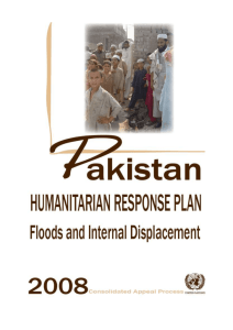 Humanitarian Response Plan for Pakistan 2008 (Word)