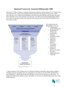 Annotated Bibliography of relevant literature []