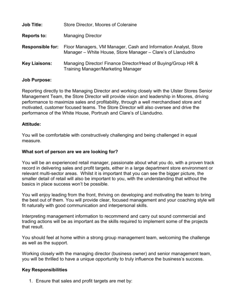 Managing Director Finance Job Description : Assistant Financial Manager Job Description Templates At Allbusinesstemplates Com - Managing a finance team of 6 individuals providing robust financial information to the group function… / real estate group strong generalist who has worked in a financial controller / head of finance / finance director role technically highly competent with an understanding of.