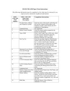 UB-92/CMS-1450 Paper Form Instructions