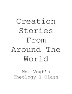 here. This is the creation story packet.