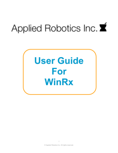 Training Guide - Applied Robotics Inc.