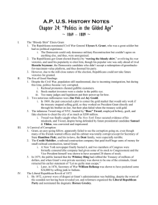 Chapter-24 Politics Gilded Age
