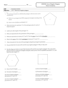 Name: TP: ______ CRS Geometry Content Objective 13.3 – Find