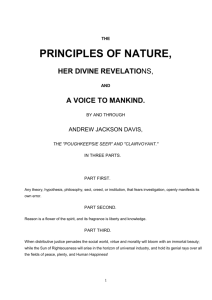 Andrew Jackson Davis – Principles Of Nature