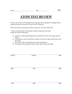 Atom Test Review - mrcarlsonschemistryclass