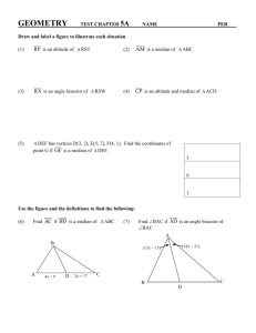 GEOMETRY PRE TEST CHAPTER 5