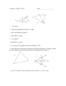 Geometry, Chapter 5 Test B