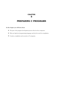 Preparing C Programs