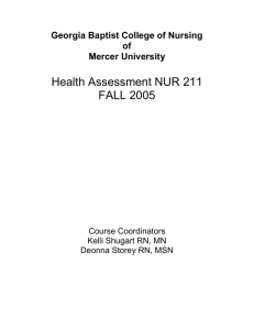 Syllabus F05 - Mercer University