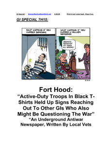 GI Special 7H15 The Stirring At Fort Hood