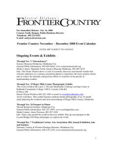 General Public Information - Central Oklahoma Frontier Country