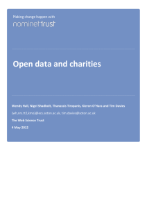 Open Data and Charities: The State of the Art