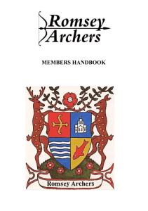 Members Handbook - Romsey Archers