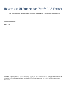 Using the UI Automation Test Library