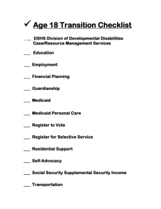 Age 18 Checklist