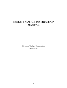 benefit notice instruction