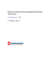 Interim consolidated financial statement