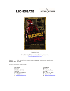 about the filmmakers - Lionsgate Publicity