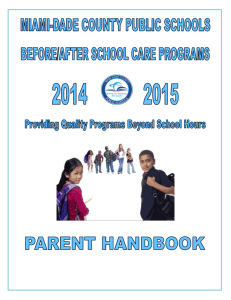 Parent Handbook - Miami-Dade County Public Schools