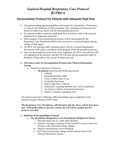 Decannulation Protocol For Patients with Adequate Peak Flow