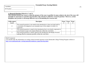 A: Research Question