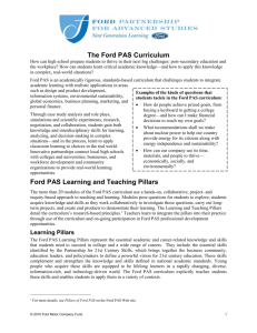 Ford PAS Curriculum PDF