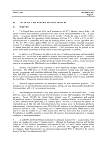 III. trade policies and practices by measure