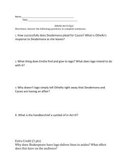 The Importance Of English Essay Othello Act Iii Quiz High School Essays also How To Write An Essay Proposal Example Sacrifice In Othello Examples Of A Thesis Statement For A Narrative Essay