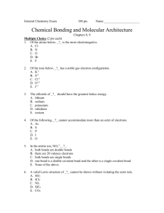 122_General Chemistry Exam 4