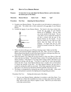 Lab: How to Use a Bunsen Burner