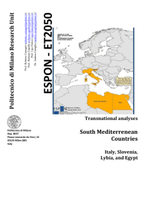 South Mediterranean Region Report by POLIMI (version