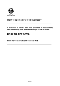 Health Approval Kit - City of Port Phillip