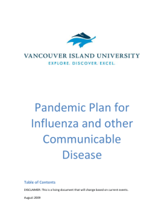 What is a Pandemic? - Vancouver Island University