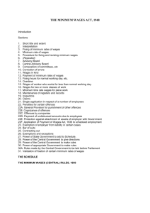 the minimum wages act, 1948