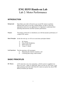 Lab 2: Motor Performance