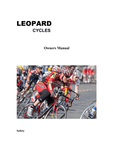 Leopard Cycles Owners Manual