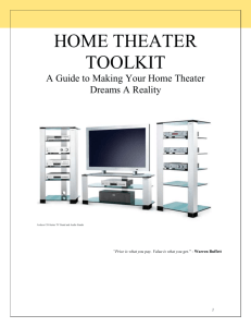 home theater toolkit