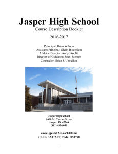 Cumulative credits - Jasper High School